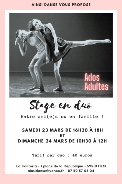 affiche stage duo