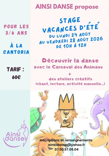 stage été 3-6 ans