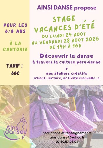 stage été 6-8 ans